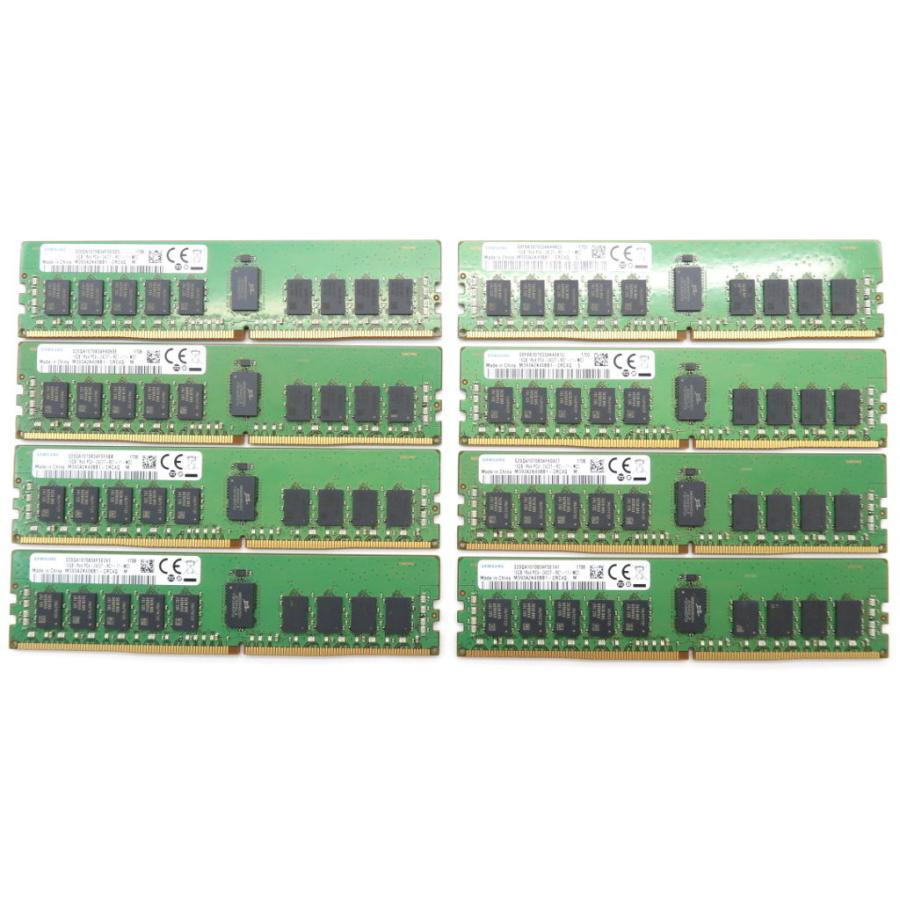 ◇Samsung 16GBx8枚セット128GB分 PC4-2400T-R DDR4 Registered ECC 