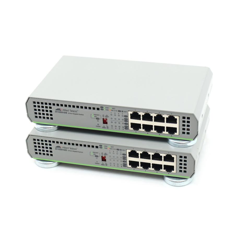 の*き　Allied Telesis AT-GS910/8 ２台セット Amazon | AT-GS910/8 レイヤー2スイッチ | Allied Telesis