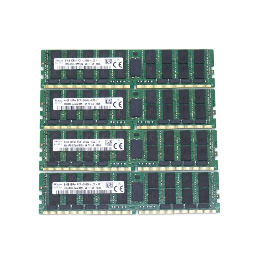 サーバーワークステーション用メモリ DDR4 64GBx4本 計256GB BX