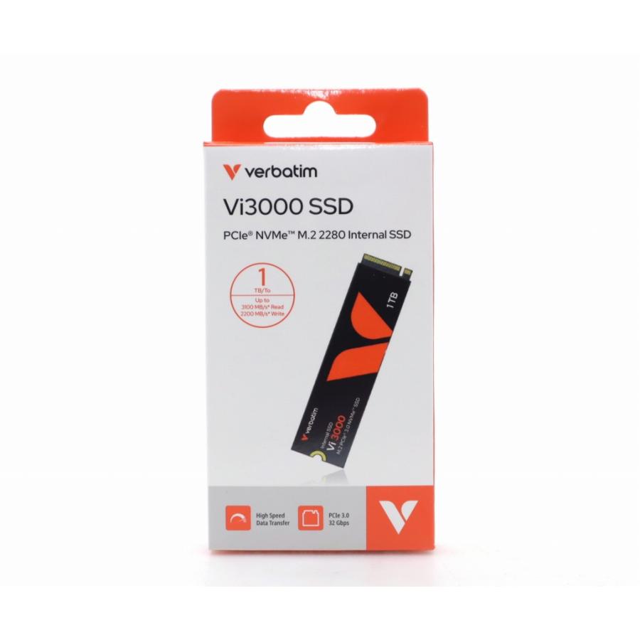 【新品/未開封】VERBATIM Vi3000 NVME M.2 SSD 1TB ◇【新品未開封品】Verbatim Vi3000 SSD M.2 NVMe 1TB 1000GB Type2280