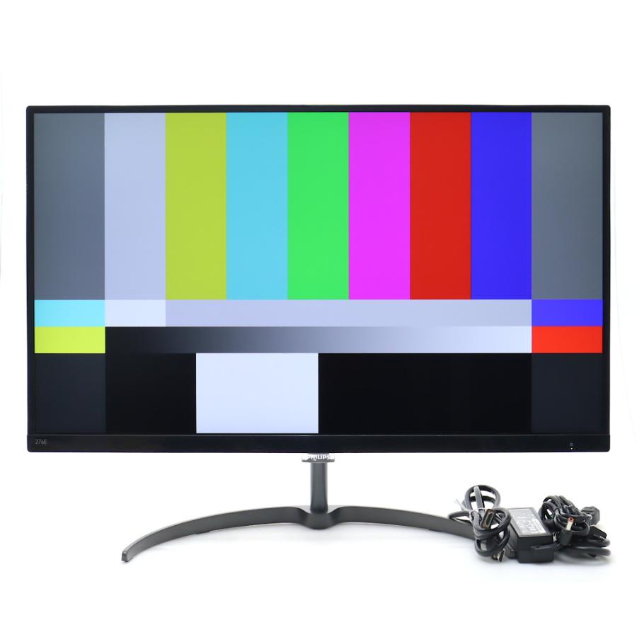モニター 【並品】PHILIPS 276E8VJSB/11 27インチ非光沢IPSパネル 4K