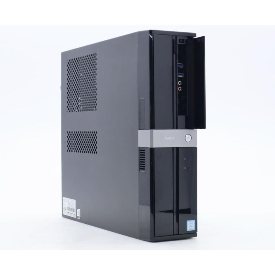 デスクトップPC/i3 8100/メモリ8G/Office/DVD-RW搭載① iiyama スリムPC Core i3-8100 3.6GHz 8GB 250GB(SSD)+1TB(HDD