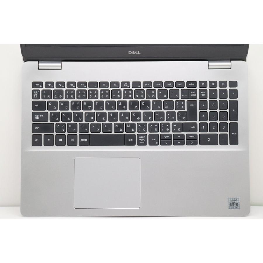 第10世代i7 16GB フルHD 15.6 デル ノートPC Inspiron 5593 Core i7-1065G7 windows11 pro SSD256GB カメラ オフィス C773 DELL 【即納パソコン】INSPIRON 5593 Silver ※テンキー付 【中古
