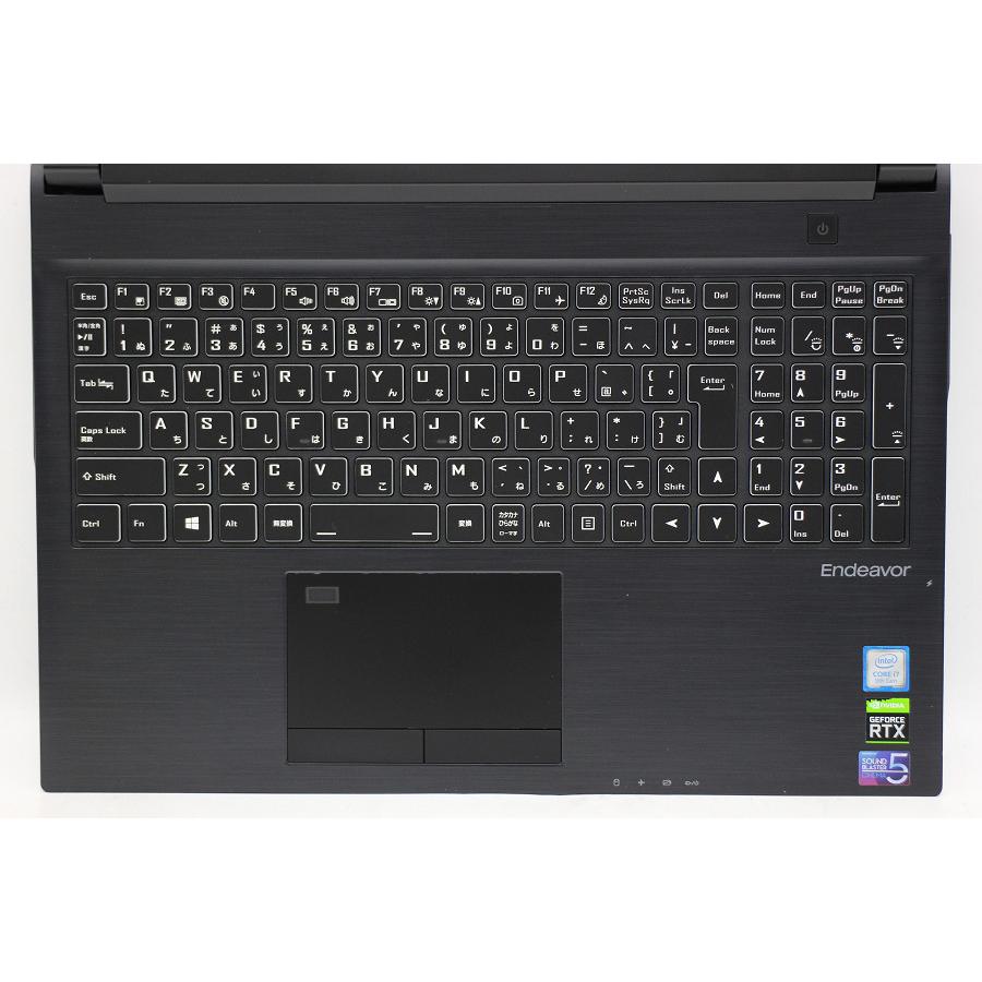 第9世代i7 16GB バッテリ◎ フルHD 15.6 ゲーミング ノートPC Endeavor NJ7000/E Core i7-9750H windows11 pro SSD256GB カメラ オフィス C491 whatfun_nj7000e-b
