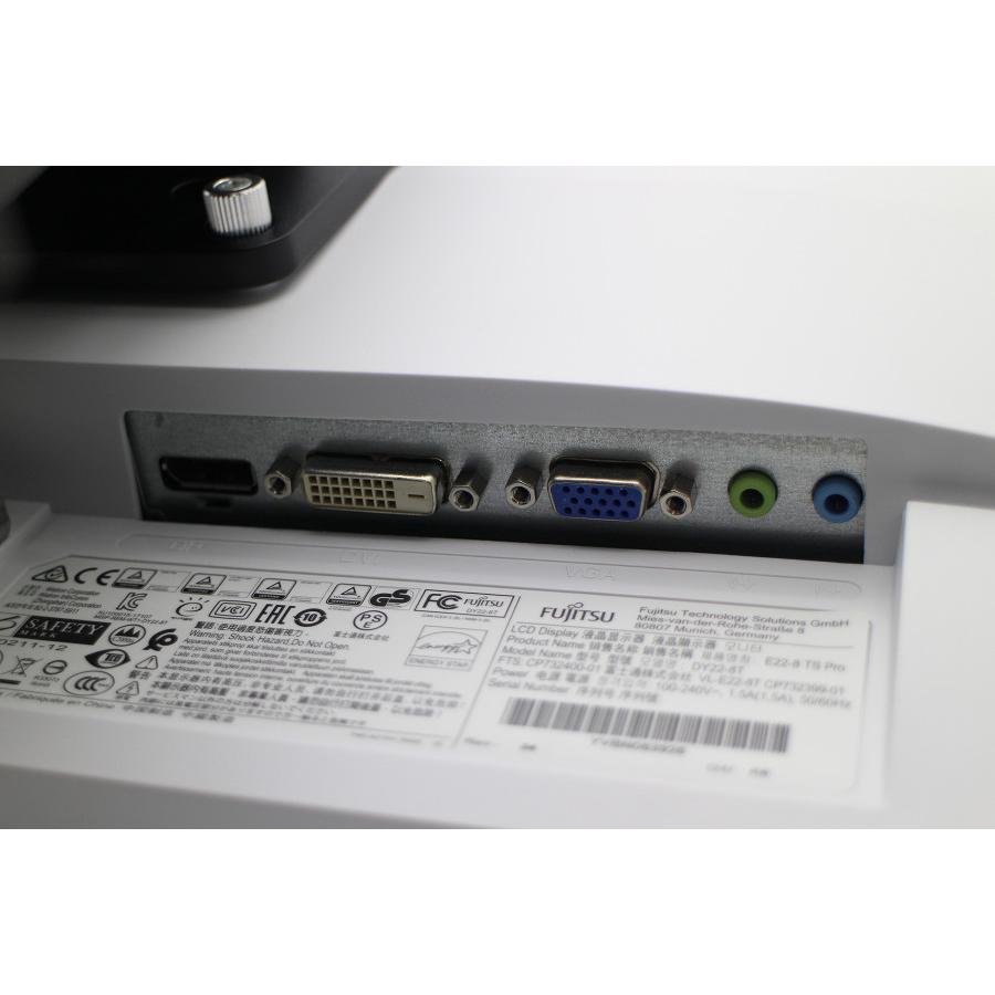 富士通 VL-E22-8T 21.5インチワイド FHD(1920x1080)液晶モニター D-Sub×1/DVI-D×1/DisplayPort×1｜tce-direct｜03