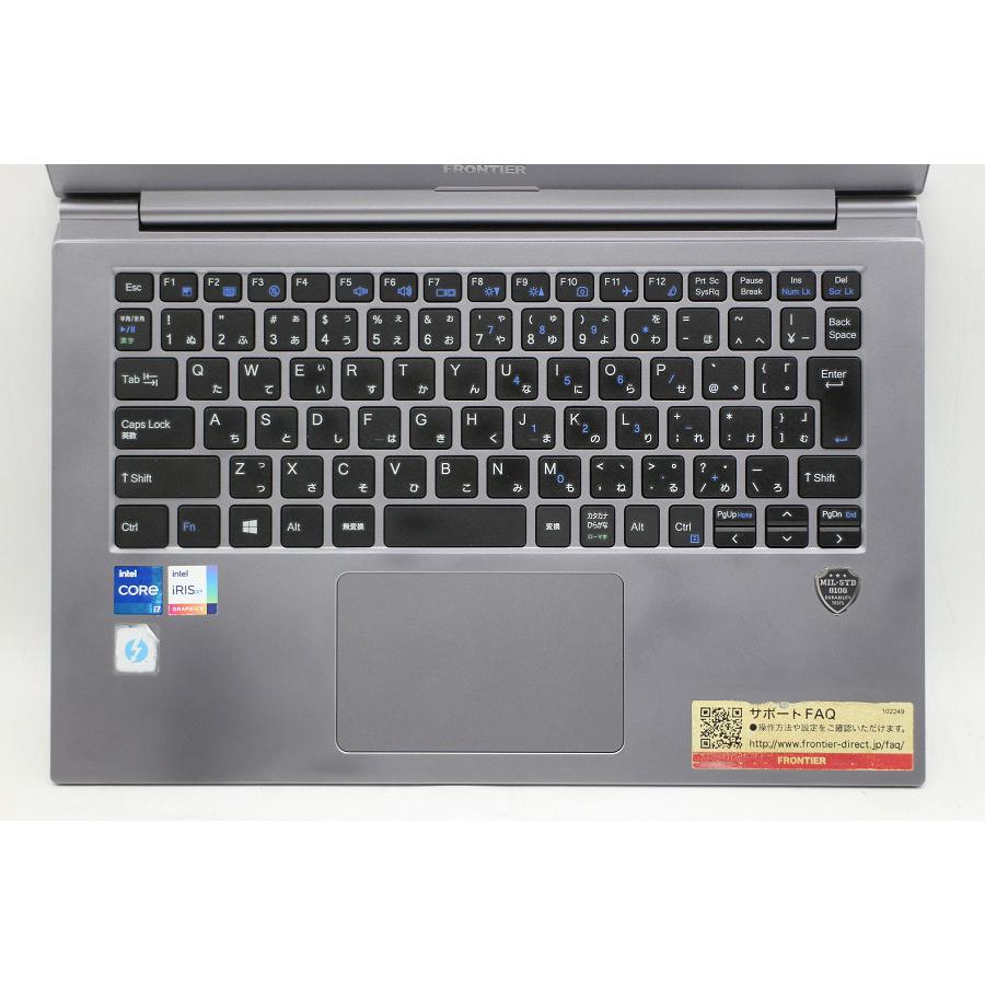 ノートパソコン FRONTIER NS Series Core i7 1165G7 2.8GHz/16GB
