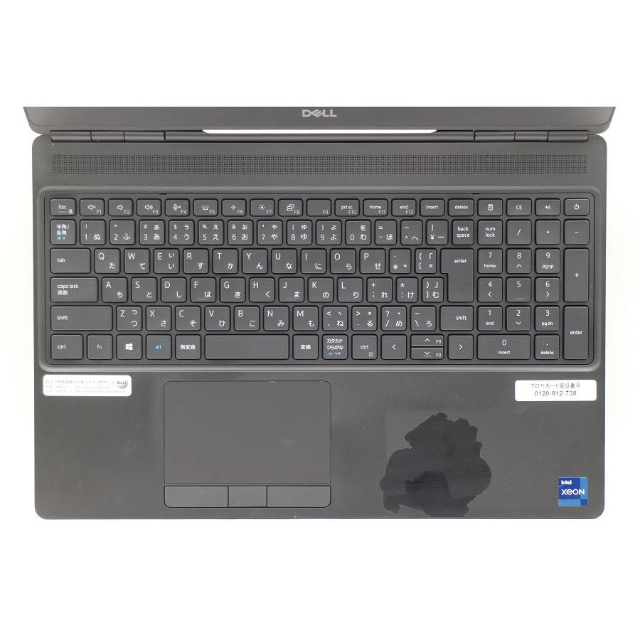ノートパソコン DELL Precision 7560 Xeon W-11855M 3.2GHz/32GB/512GB