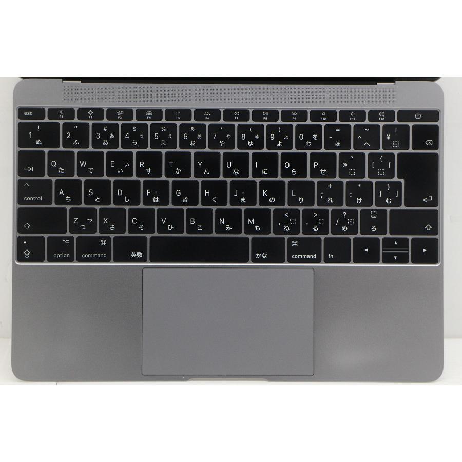 ノートパソコン Apple MacBook Retina 12in 2017 A1534 スペースグレイ