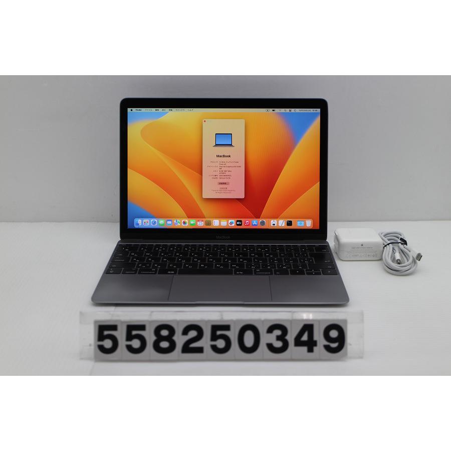 ノートパソコン Apple MacBook Retina 12in 2017 A1534 スペースグレイ