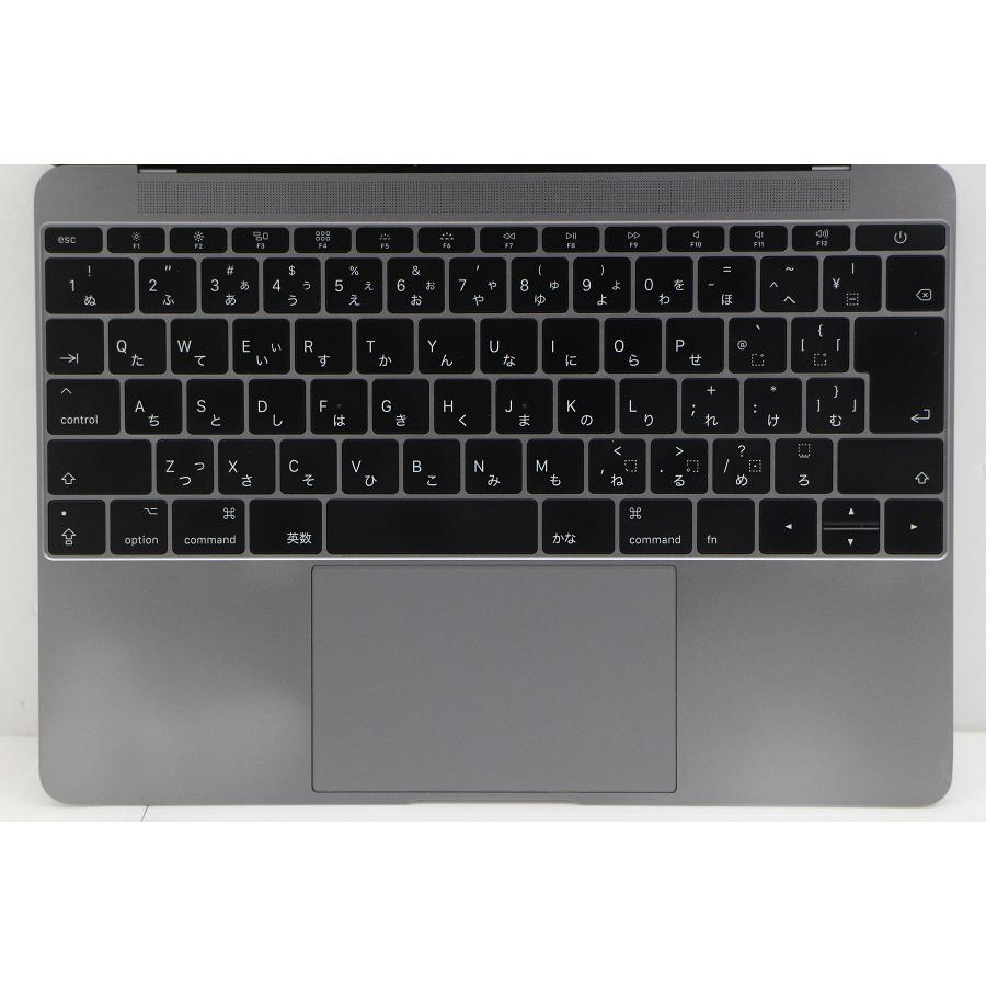 ノートパソコン Apple MacBook Retina 12in 2017 A1534 スペースグレイ