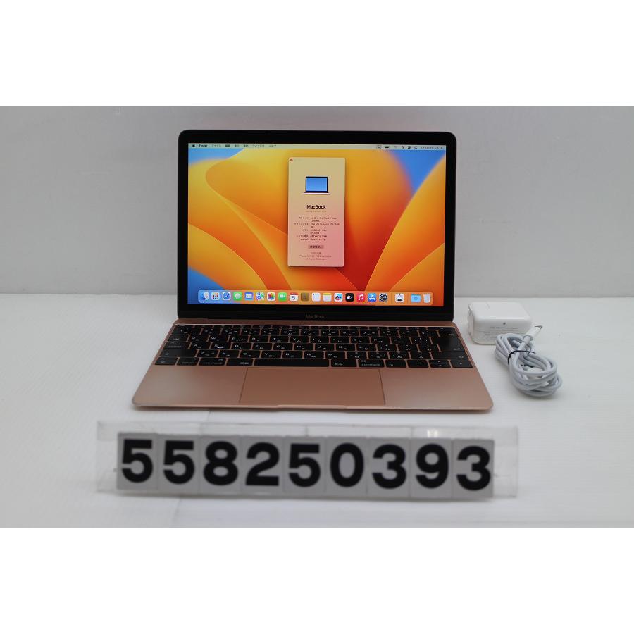 ノートパソコン Apple MacBook Retina 12in 2017 A1534 ローズゴールド Core m3 7Y32 1 ...