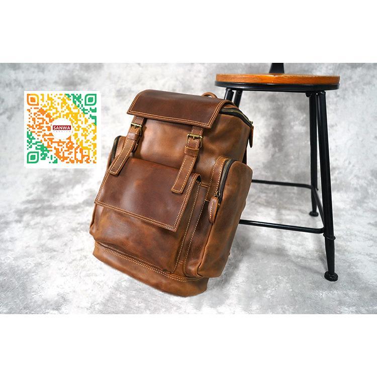 リュック　メンズ　リュックサック 本革　牛革　デイパック　ビジネス　バックパック　レザー　通勤通学　旅行　出張　アウトドア　自転車鞄　カバン　男女兼用 iPad 人気