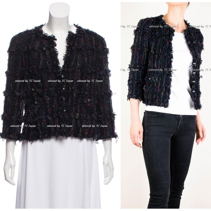 最新な 【完売】シャネル ジャケット CHANEL 新品同様 ブラック パープル CCボタン F40, FULLSCOOP MALL c67545a5