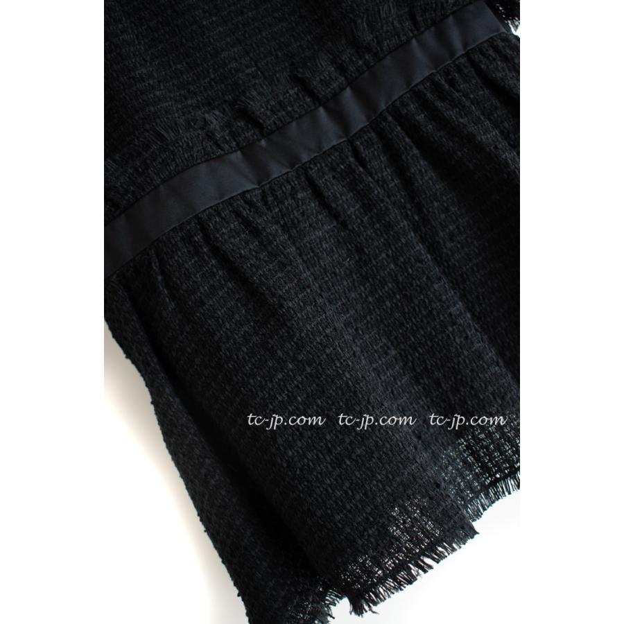 CHANEL シャネル ブラック・ツイード・キャミソール・ワンピース CHANEL シャネル ブラック・ツイード・キャミソール・ワンピース