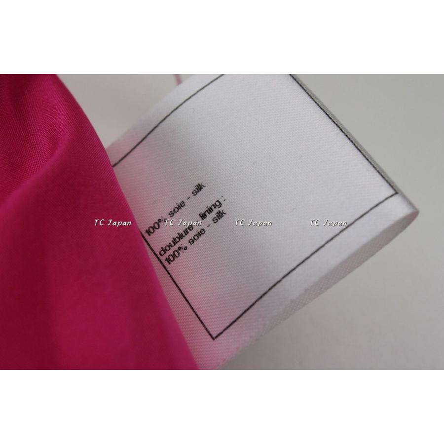 CHANEL 24-25AW シルク スカート レッド&フューシャ シャネル