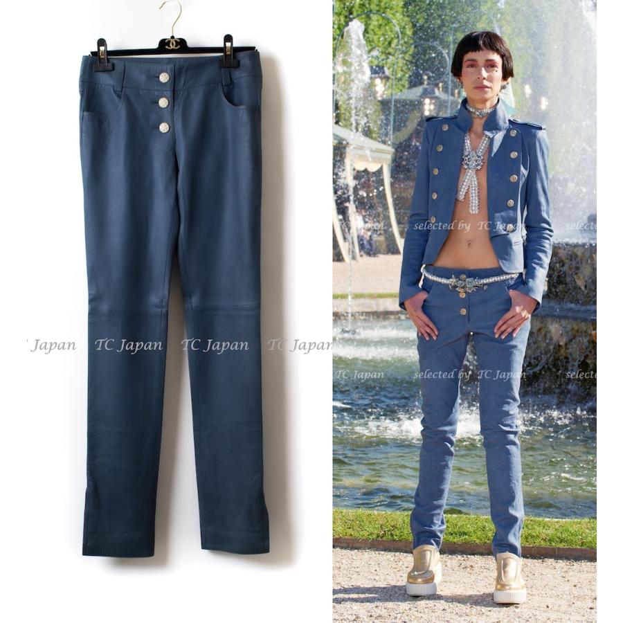 シャネル CHANEL パンツ・ラムスキン・レザー・ボトムス・CCロゴ入りボタン 柔らかい軽い F36  :13cleatherbobottoms:シャネル専門店 TC Japan - 通販 - Yahoo!ショッピング