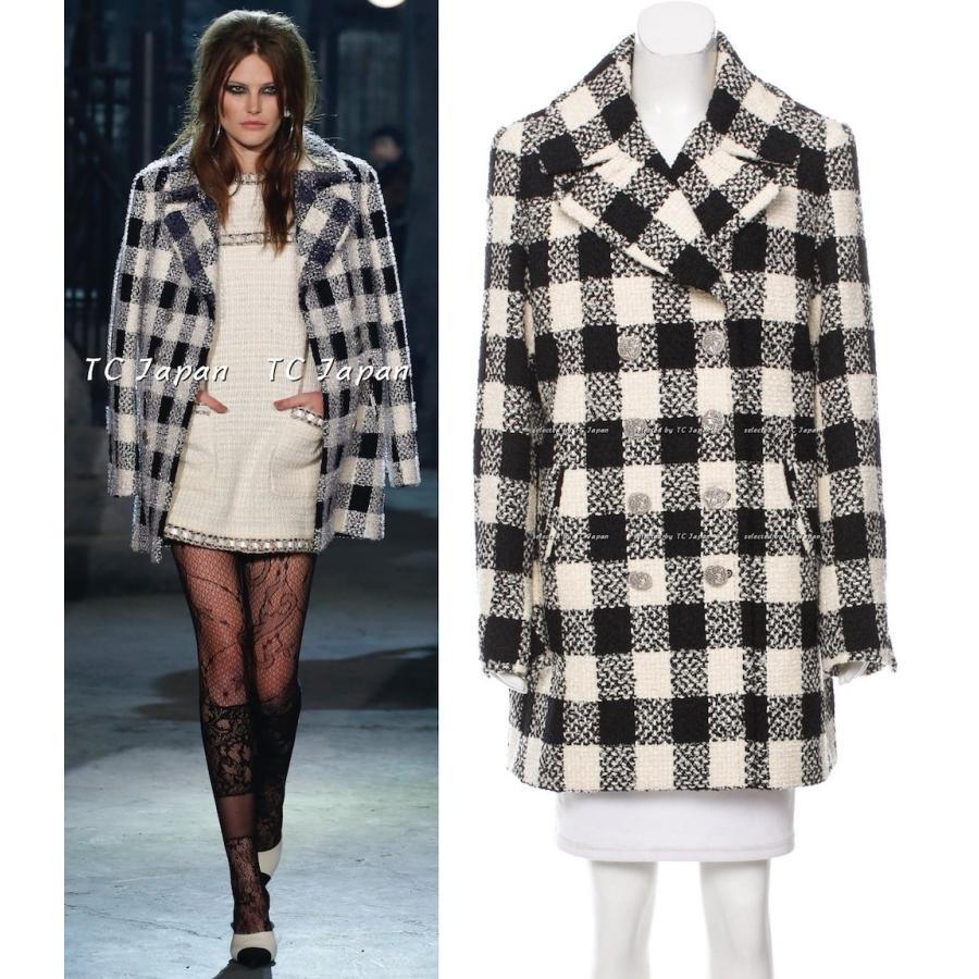 超お買い得 ホワイト レディースファッション コート Japan シャネル Chanel ステンカラーコート Tc F38 Tc 16pfnavycheck シャネル専門店 ブラック ステンカラーコート