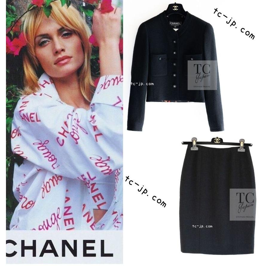 CHANEL（シャネル） スーツ 貴重 レア ブラック ルージュ レッド  