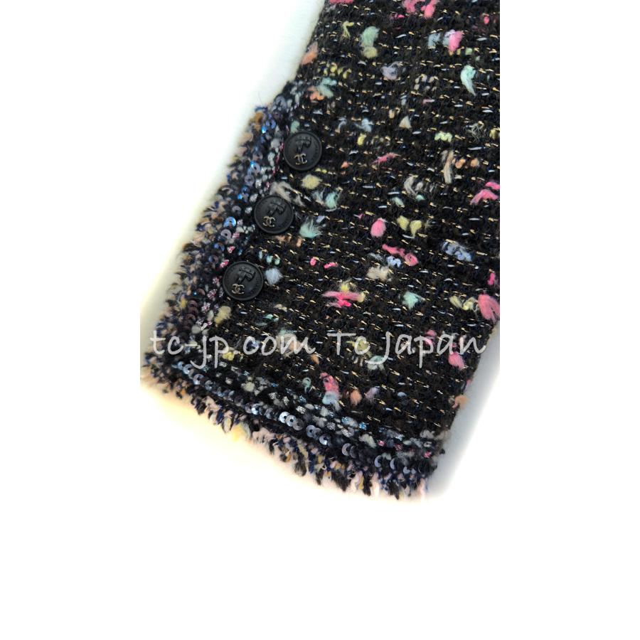 CHANEL（シャネル） ジャケット スーツ ブラック マルチ ウール