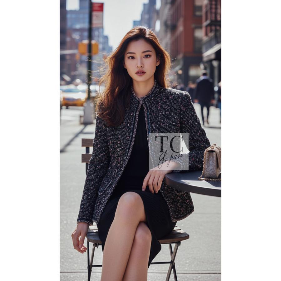 CHANEL（シャネル） ジャケット スーツ ブラック マルチ ウール