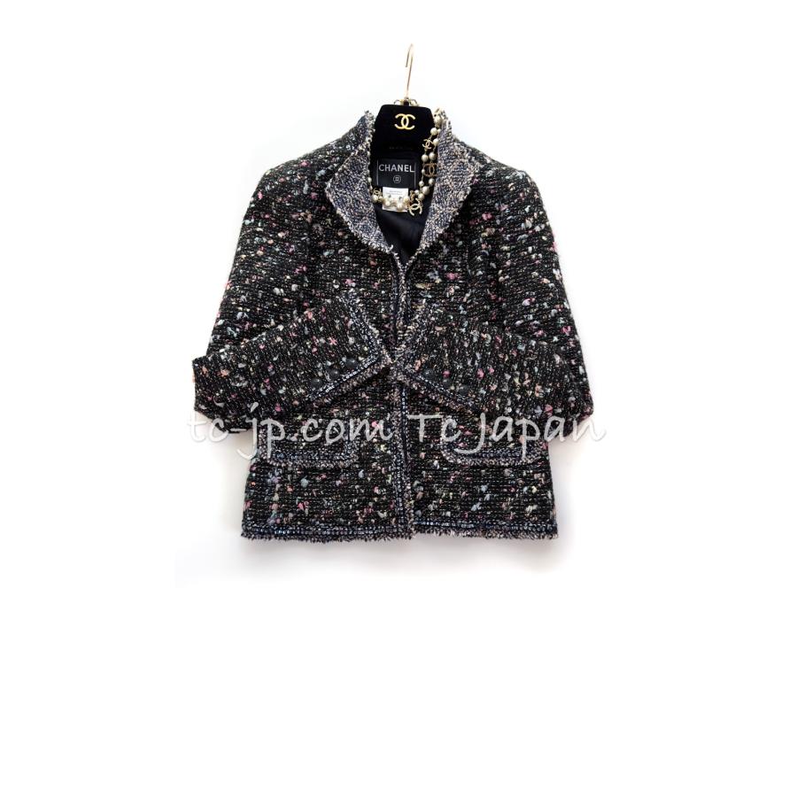 CHANEL（シャネル） ジャケット スーツ ブラック マルチ ウール