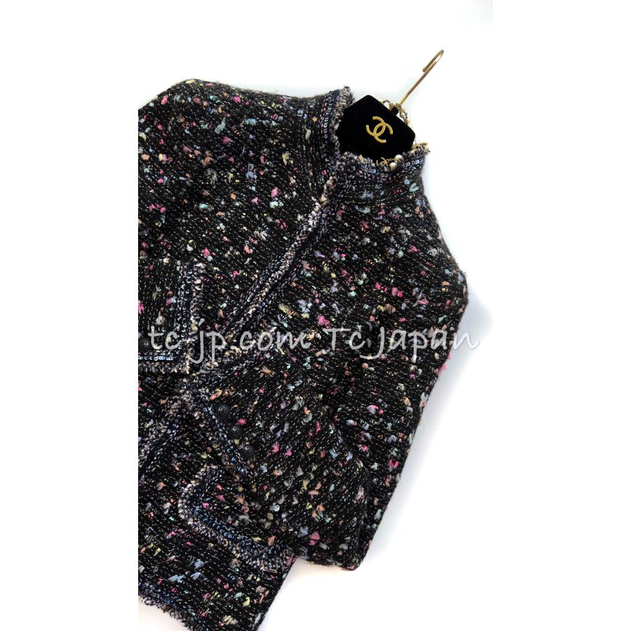 CHANEL（シャネル） ジャケット スーツ ブラック マルチ ウール