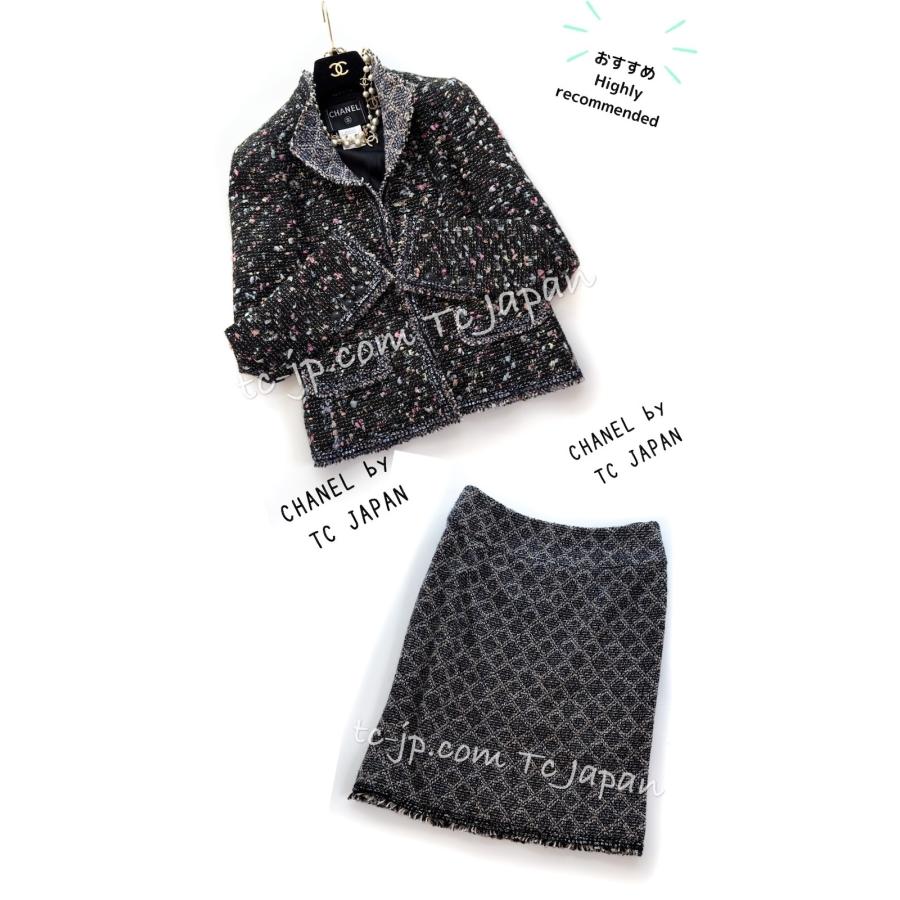 CHANEL（シャネル） ジャケット スーツ ブラック マルチ ウール