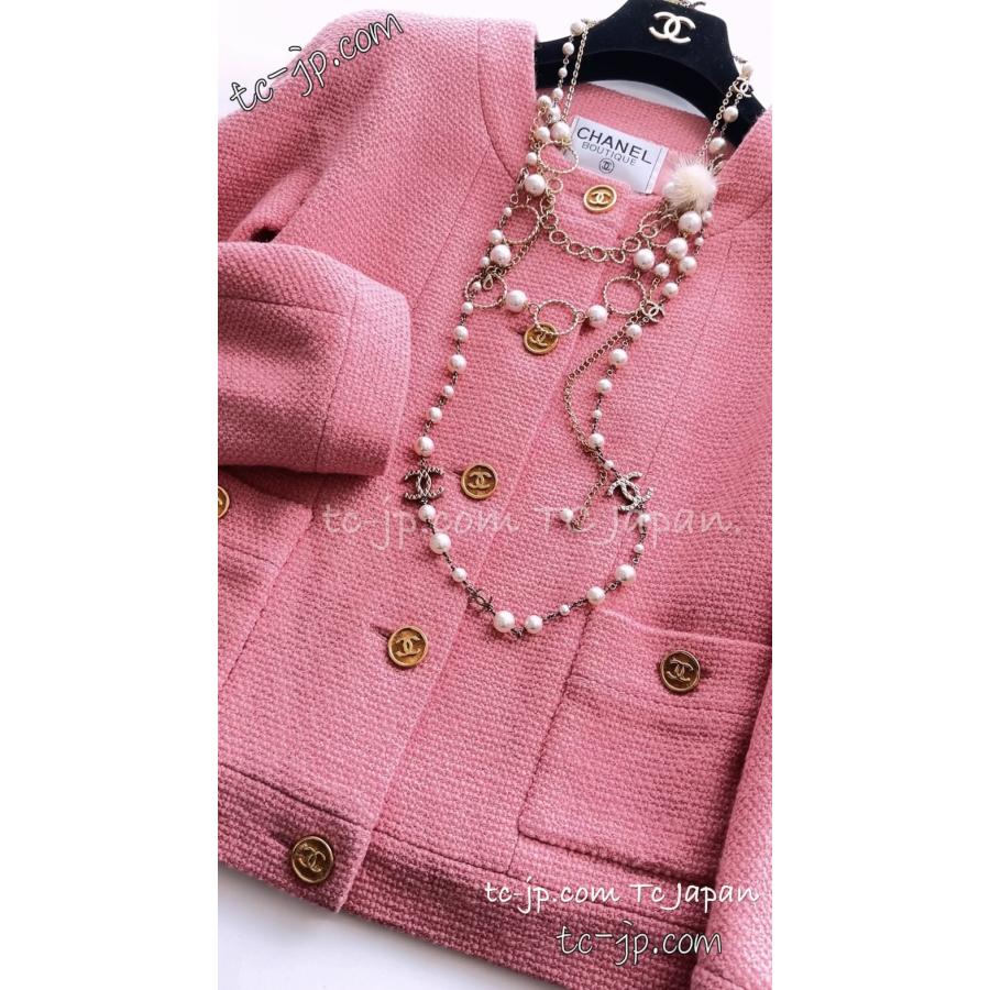 CHANEL シャネル ジャケット 貴重な91A ベビーピンク ウール CHANEL シャネル ジャケット 貴重な91A ベビーピンク ウール