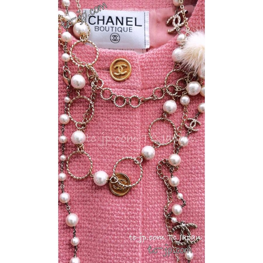 CHANEL シャネル ジャケット 貴重な91A ベビーピンク ウール CHANEL シャネル ジャケット 貴重な91A ベビーピンク ウール