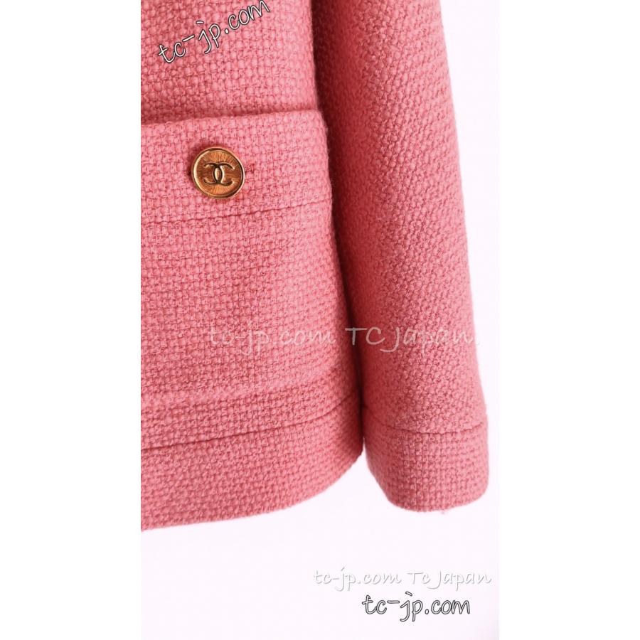 CHANEL シャネル ジャケット 貴重な91A ベビーピンク ウール CHANEL シャネル ジャケット 貴重な91A ベビーピンク ウール
