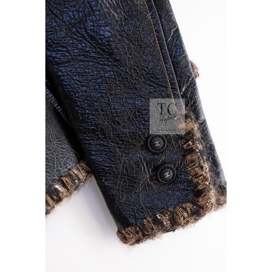 CHANEL（シャネル） レザー ジャケット ブラック ラム スキン 本革