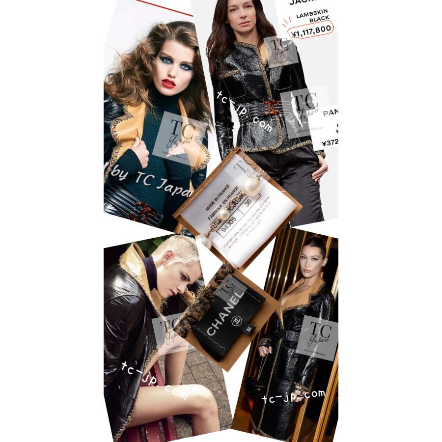 CHANEL（シャネル） レザー ジャケット ブラック ラム スキン 本革