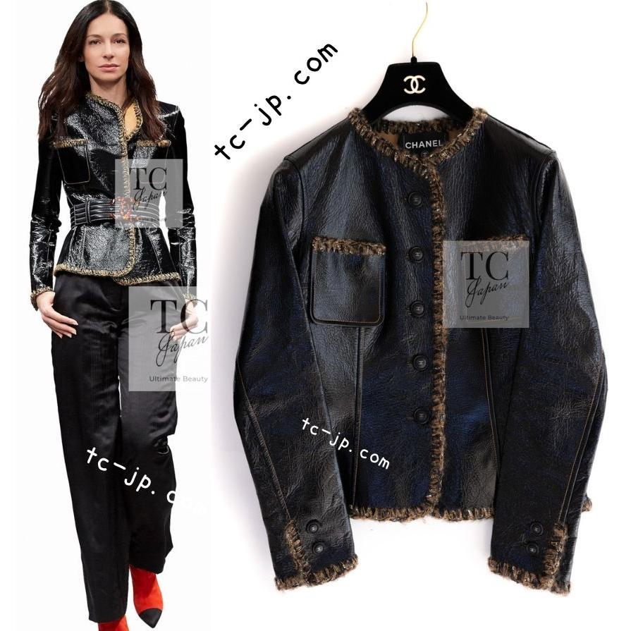 CHANEL（シャネル） レザー ジャケット CHANEL 111万 ブラック ラム