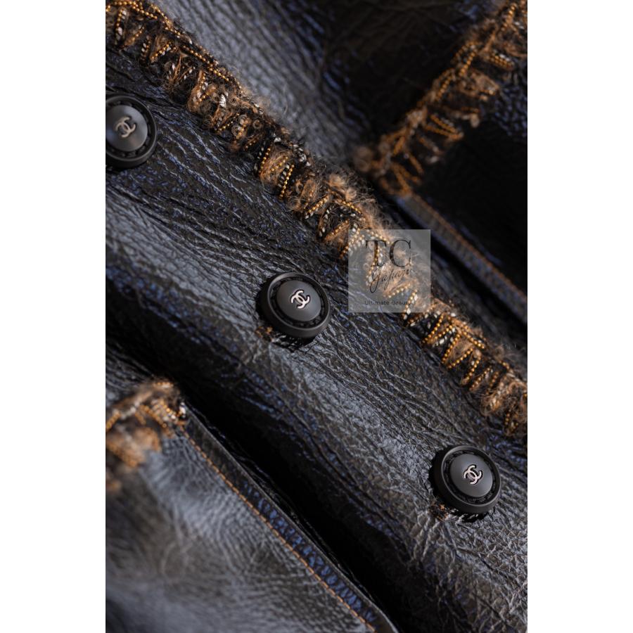 CHANEL（シャネル） レザー ジャケット CHANEL 111万 ブラック ラム