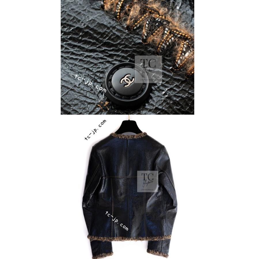 CHANEL（シャネル） レザー ジャケット ブラック ラム スキン 本革