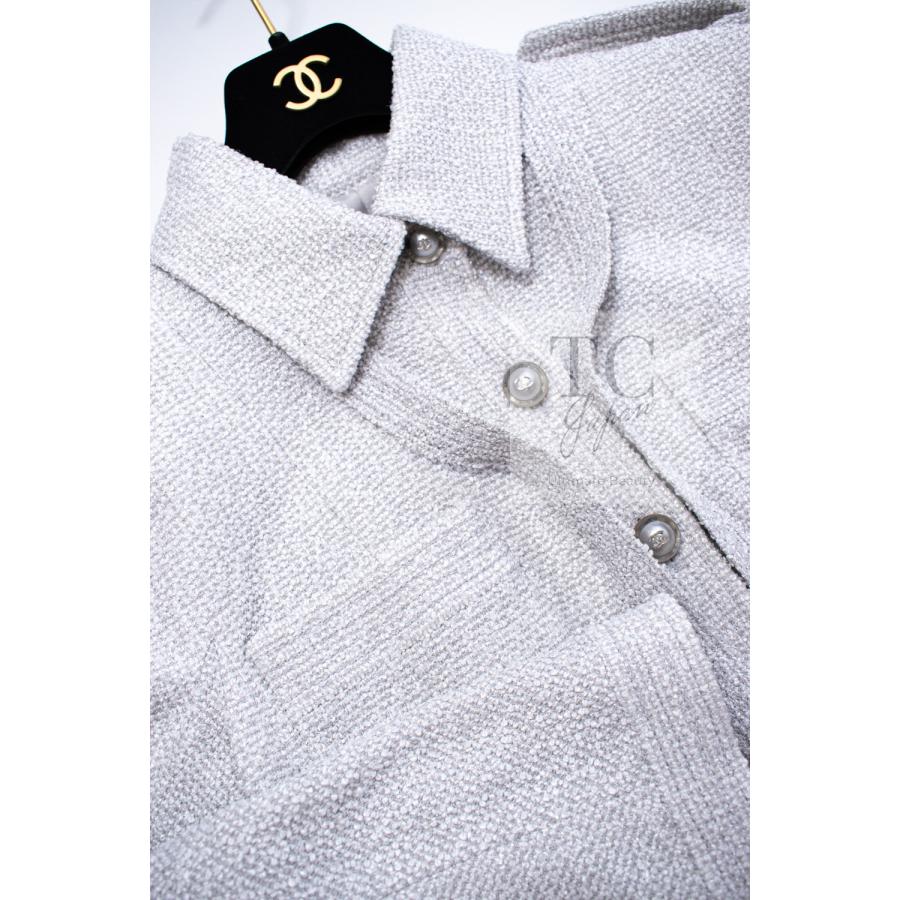 CHANEL（シャネル） セットアップ スーツ ライトグレー リボン