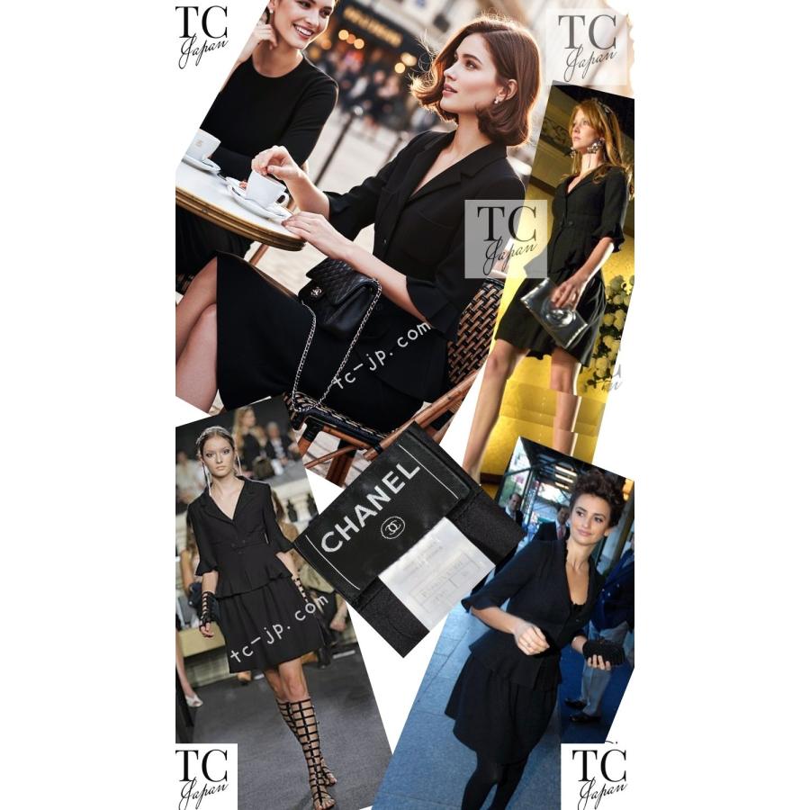 CHANEL（シャネル） ジャケット スーツ ブラック ウール シルク