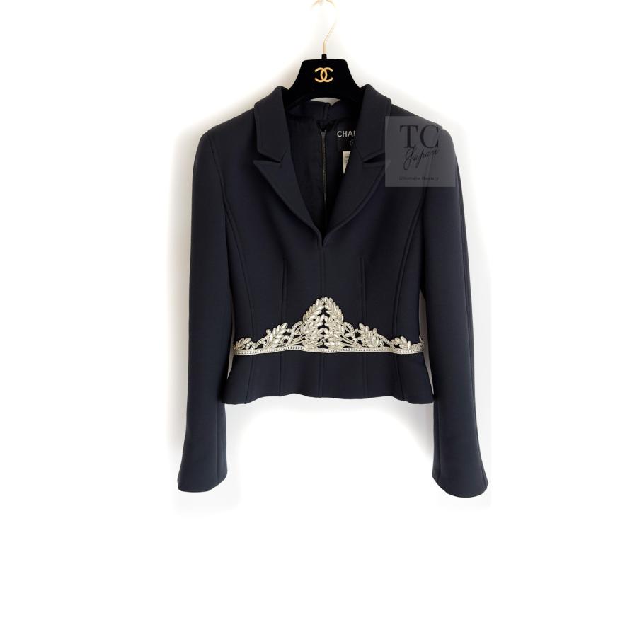 CHANEL（シャネル） ジャケット スーツ ダークネイビー ウール