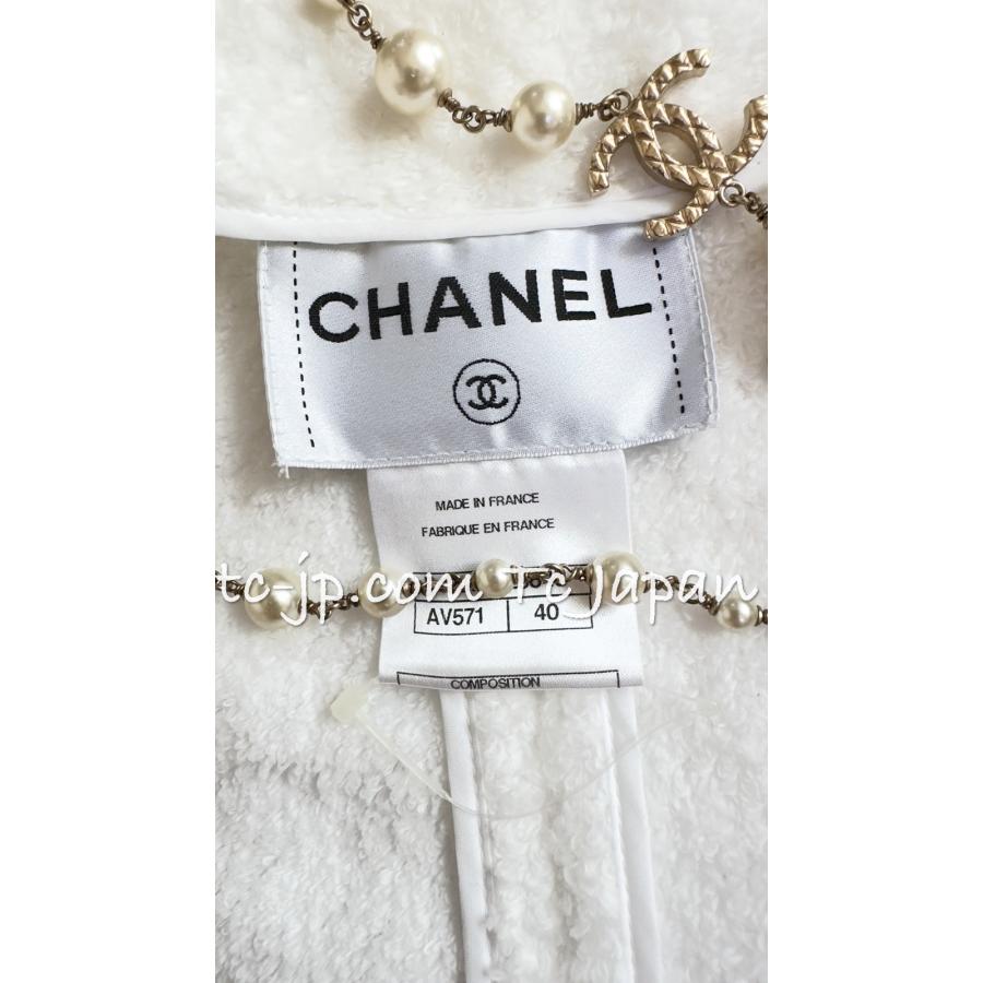 CHANEL シャネル ジャケット ふんわり 柔らか ホワイト 白 CHANEL シャネル ジャケット ふんわり 柔らか ホワイト 白