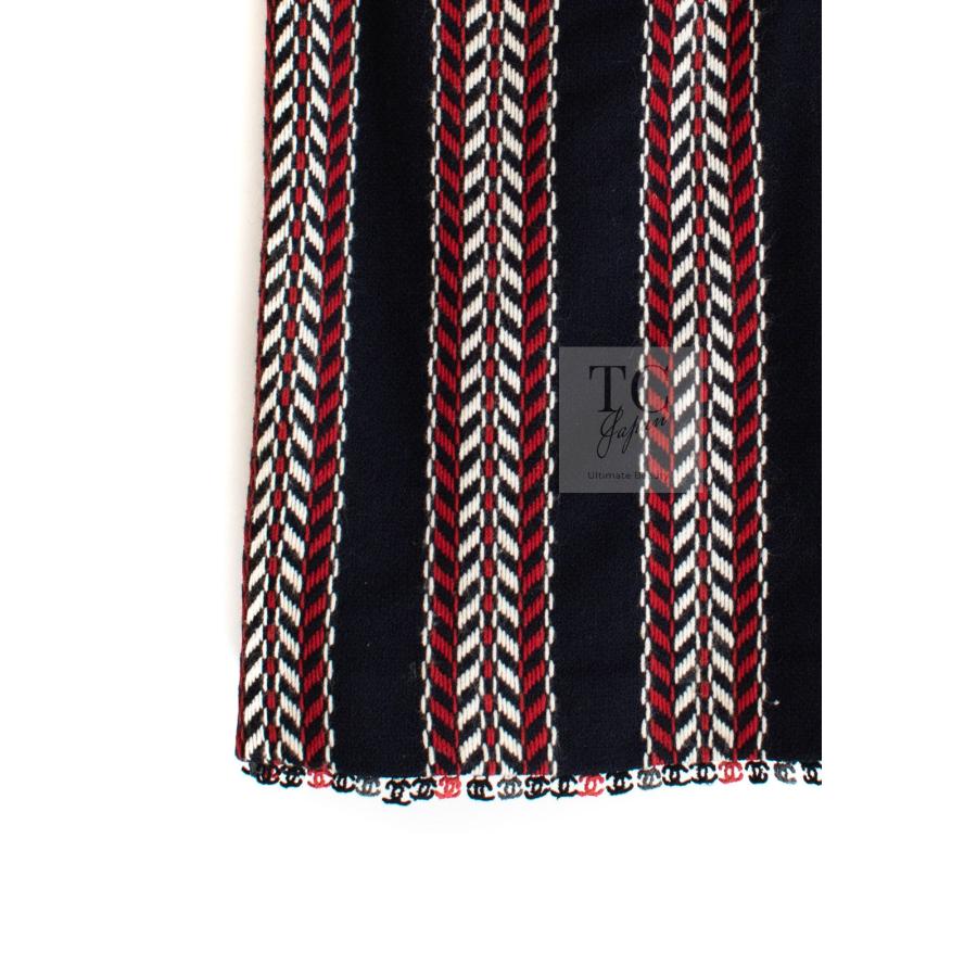 CHANEL（シャネル） ジャケット スーツ レッド ネイビー トリコロール