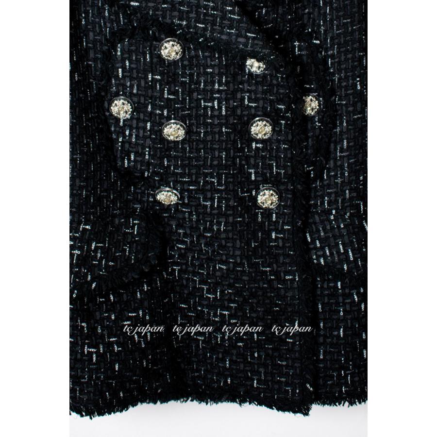 CHANEL シャネル ジャケット 131万 ブラック ロゴ リボンテープ CHANEL シャネル ジャケット 131万 ブラック ロゴ リボンテープ