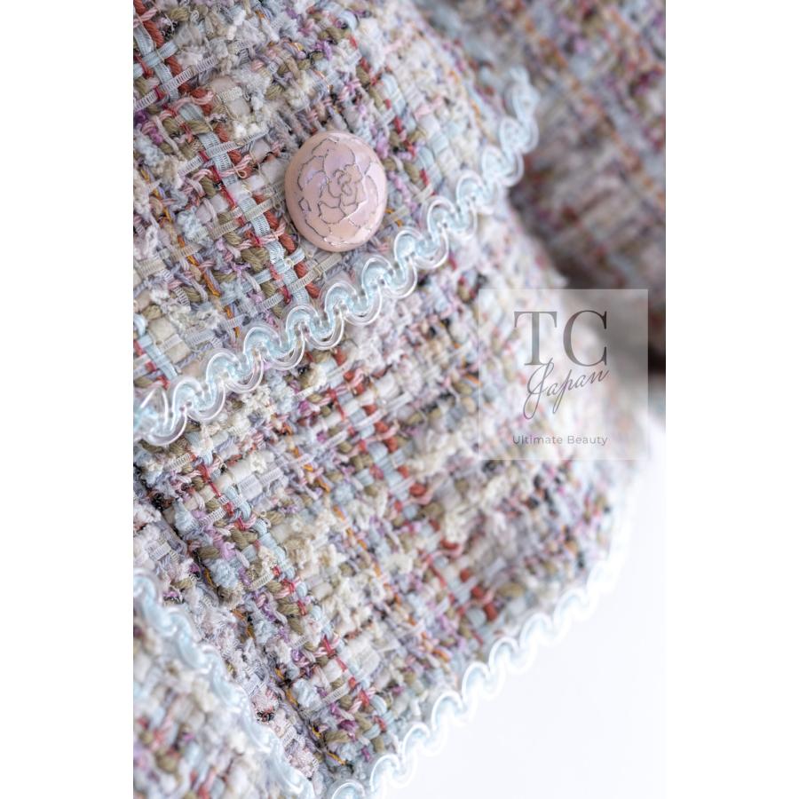 ◆美品◆CHANEL◆レーススカート◆ツイード◆カメリア◆国内正規品 CHANEL（シャネル） ジャケット スーツ ローズガーデン ルサージュ
