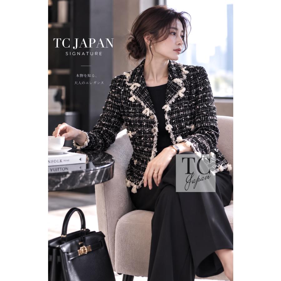 CHANEL（シャネル） ジャケット ブラック クリーム フリンジ