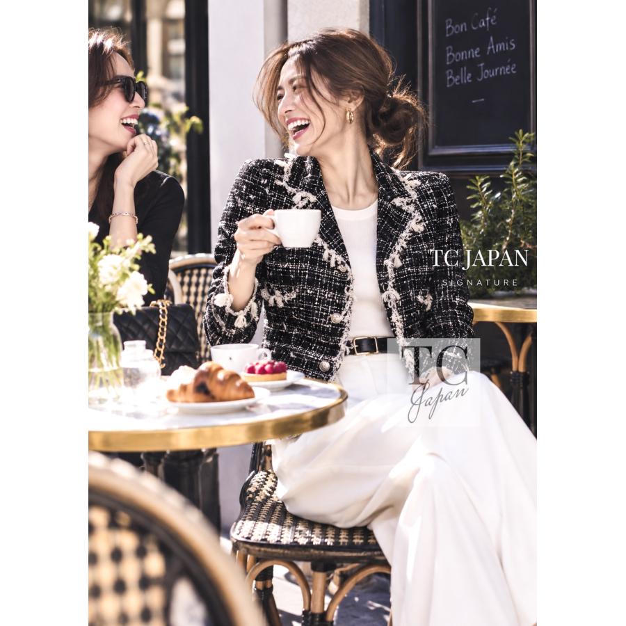 CHANEL（シャネル） ジャケット ブラック クリーム フリンジ