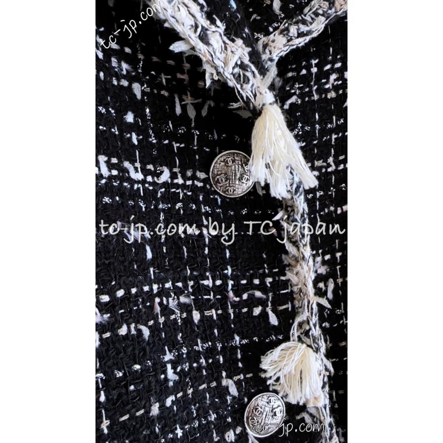 CHANEL（シャネル） ジャケット ブラック クリーム フリンジ