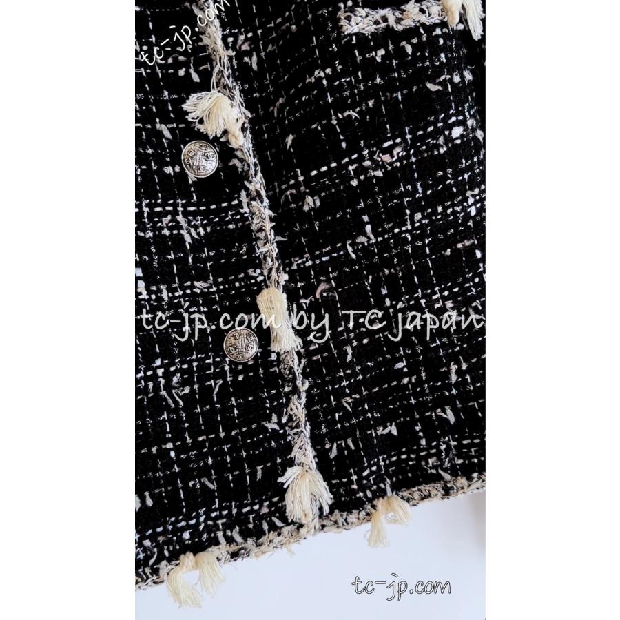 CHANEL（シャネル） ジャケット ブラック クリーム フリンジ