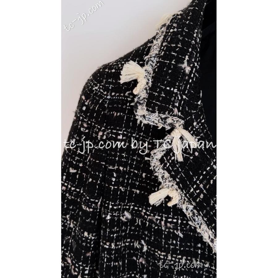 CHANEL（シャネル） ジャケット ブラック クリーム フリンジ