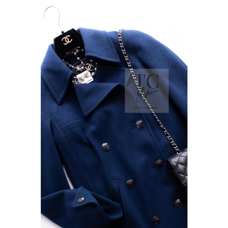 CHANEL（シャネル） コート CHANEL 103万 深い ダーク ブルー グリーン