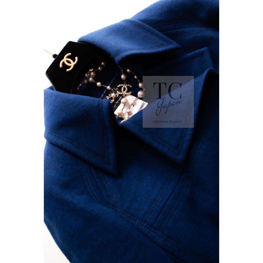CHANEL（シャネル） コート CHANEL 103万 深い ダーク ブルー グリーン