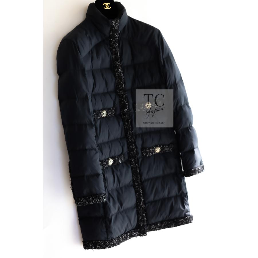 CHANEL（シャネル） コート CHANEL 67万 ブラック メタリック トリム